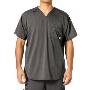 Carhartt Grey Heathered Durable Comfortable Performance Medical Scrub Set XL